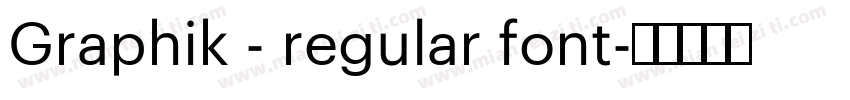 Graphik - regular font字体转换